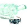 Image 7 : P. Jones Navajo Petit Point Turquoise Cuff .925