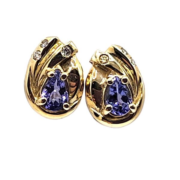 Timeless Tanzanite and Diamond Earrings