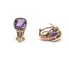 Image 5 : Cushion-Cut Amethyst and Diamond Earrings
