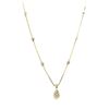 Image 1 : 18K Diamond Cluster Drop Station Necklace
