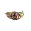 Image 2 : Intriguing Color-Changing Garnet and Diamond Ring