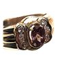 Image 5 : Intriguing Color-Changing Garnet and Diamond Ring