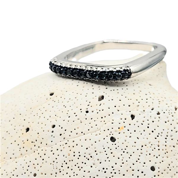 Blue and White Diamond Square Pendant-Match 116