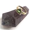 Image 10 : Fancy Trilliant-Cut Peridot Ring