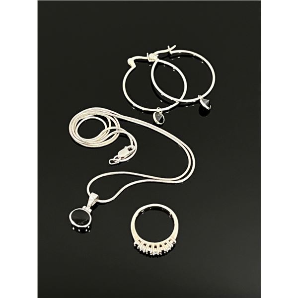 Jewelry Set- Necklace, Ring, Earrings