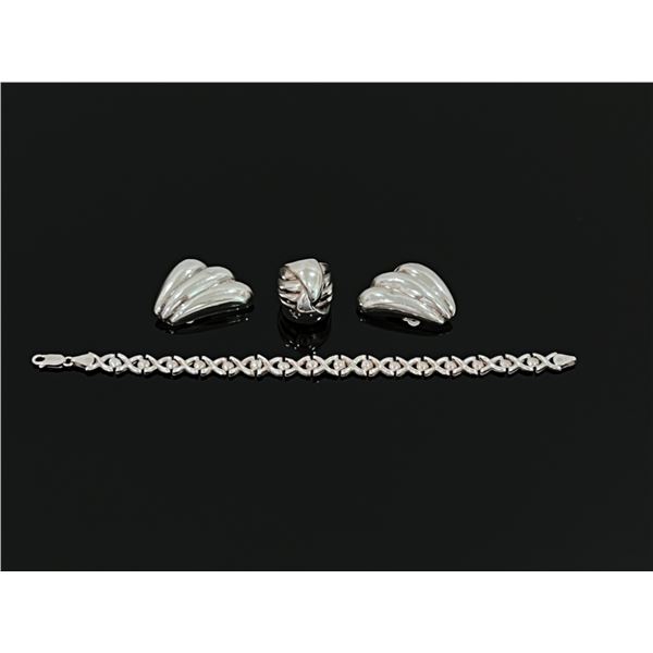 Jewelry Set- Bracelet, Ring, Earrings