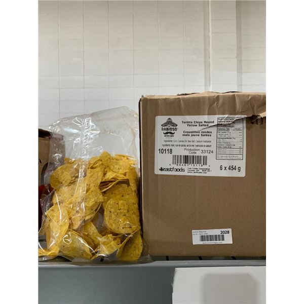 Rabioso Tortilla Chips Round Yellow Salted – 6 x 454g