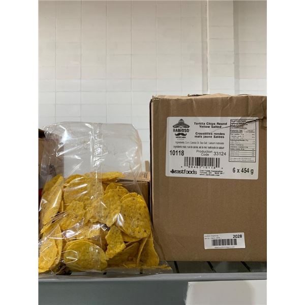 Babioso Tortilla Chips Round Yellow Salted 6 x 454 g