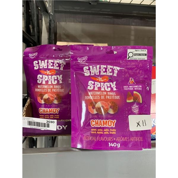 Huer Sweet ‘n Spicy Watermelon Rings Candy, 140g x 11