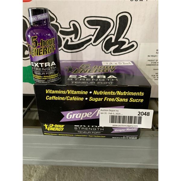 5-Hour Energy Extra Strength, Grape Flavor, 12-Pack, 1.93 oz Bottles