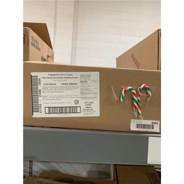 Peppermint Mini Canes, 4 KG Bulk,