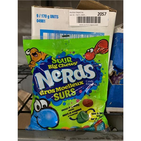 Sour Big Chewy Nerds Candy, 170g x 9