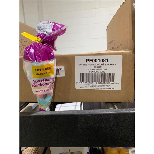 On the Run Sour Gummy Cone Candy 12x200g