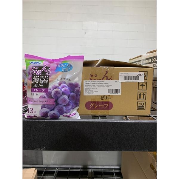 Orihiro Grape Konjac Jelly Pouches, 120g x 24