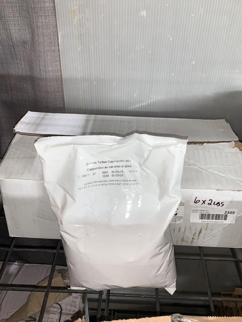 thumbnail image 2 of Boyd's English Toffee Cappuccino Mix – 2lb Bag, Powdered Coffee Beverage, Kosher 2 of 4