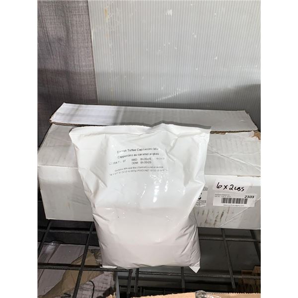 English Toffee Cappuccino Mix 6 x 2lb bags