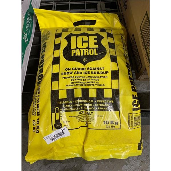 Ice Patrol Ice Melt, 10 Kg (22 lb) Bag for Snow and Ice Removal