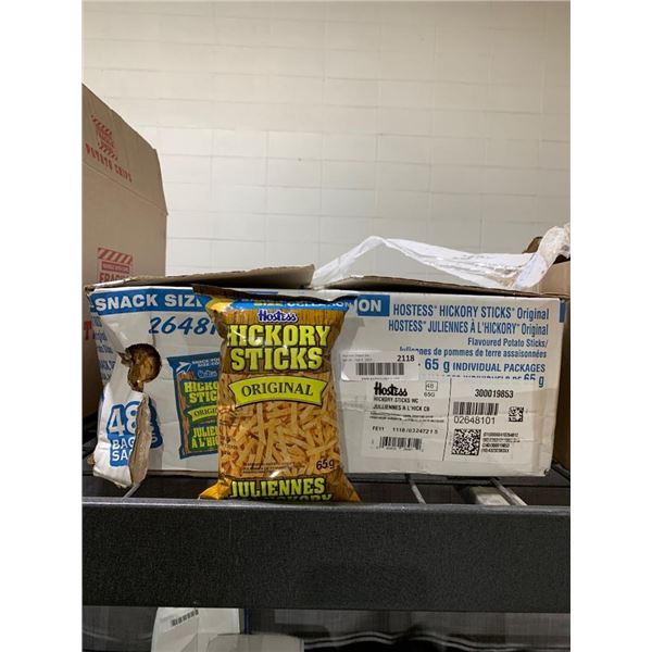 Hostess Hickory Sticks Box (48 x 65g) – Original Flavor