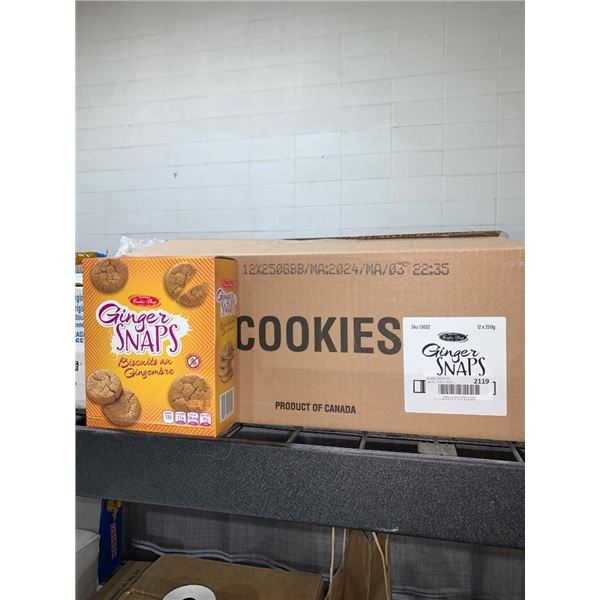 Crimson Ridge Ginger Snaps 250g Biscuits (12-Count Case)