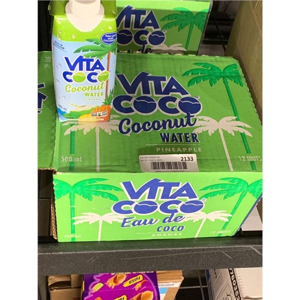 Vita Coco Coconut Water Pineapple, 12-Pack, 500mL Each