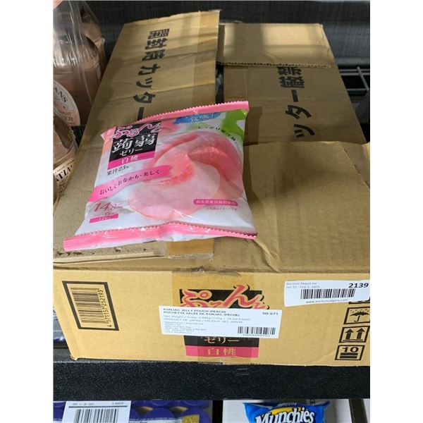 Orihiro Peach Konjac Jelly Pouches 120g x 24