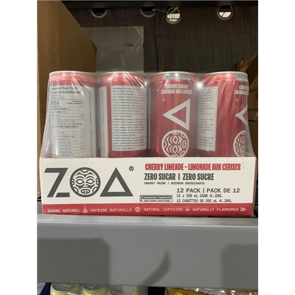 Zoa Cherry Limeade Energy Drink 12 Pack