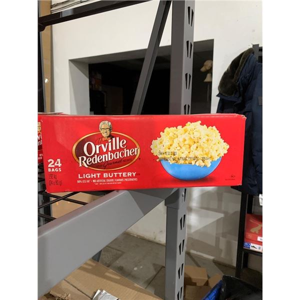 Orville Redenbacher Light Buttery Popcorn Box, 24 Bags