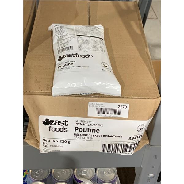 Zast Foods Gluten-Free Instant Poutine Sauce Mix, 16 x 220 g