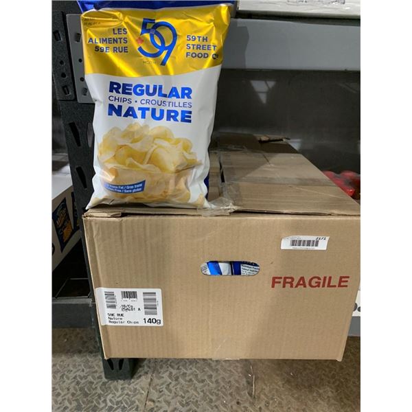 59th Street Food Regular Chips 140g Bag Case