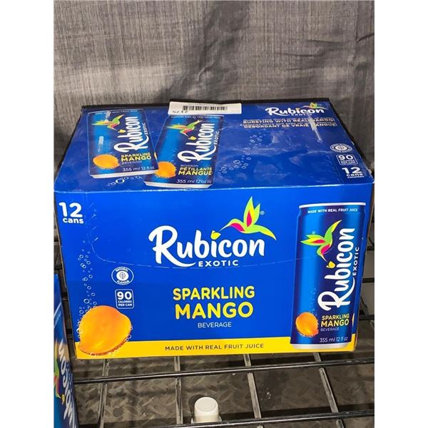 12-Can Pack of Rubicon Sparkling Mango Beverage