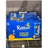 Image 1 : 12-Can Pack of Rubicon Sparkling Mango Beverage