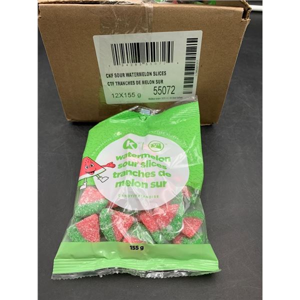 Watermelon Sour Slices Candy, 155g x 12