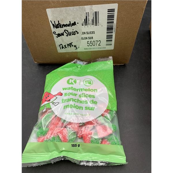 Watermelon Sour Slices Candy, 155g x 12