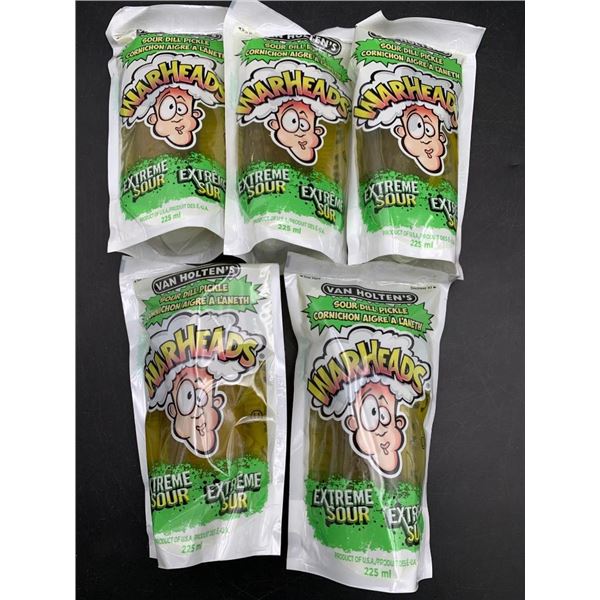 Van Holten’s Warheads Extreme Sour Pickles Lot of 5 x 225ml