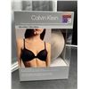 Image 1 : Calvin Klein 2-Pack Lightly Lined Demi Bras, Size 32C, Microfiber