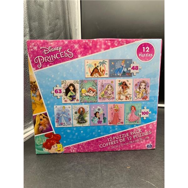 Disney Princess 12-Puzzle Pack