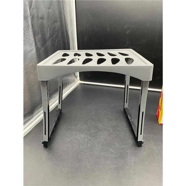 Gray Adjustable Folding Stand for Laptops or Devices