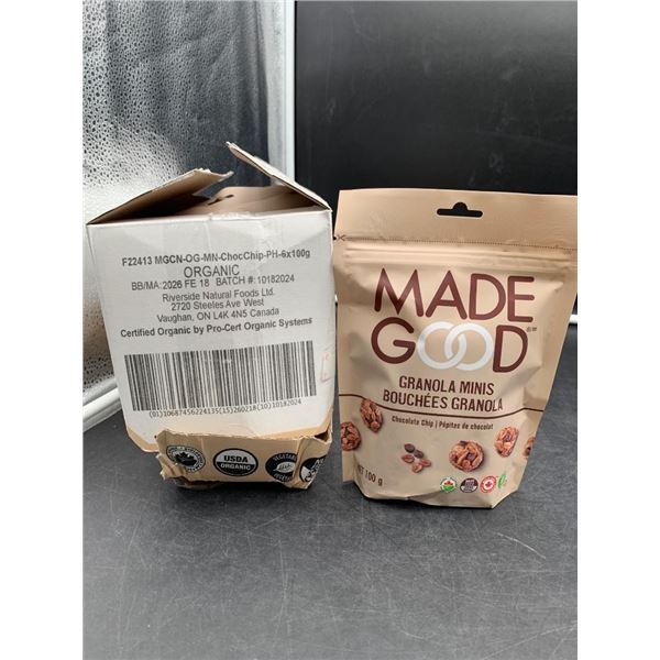 MadeGood Chocolate Chip Granola Minis, 6-Pack, 100g Each