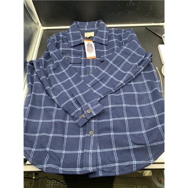 Tilley Ladies XXL Blue Plaid Button-Up Shirt