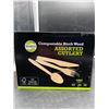 Image 1 : Go4Green Compostable Birch Wood Assorted Cutlery 460pc Set