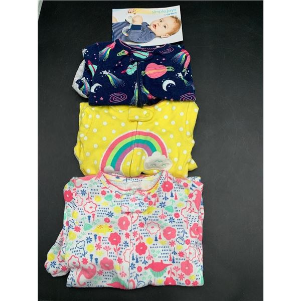Simple Joys by Carter’s Infant Girls’ Footed Pajamas, Size 6-9 Months