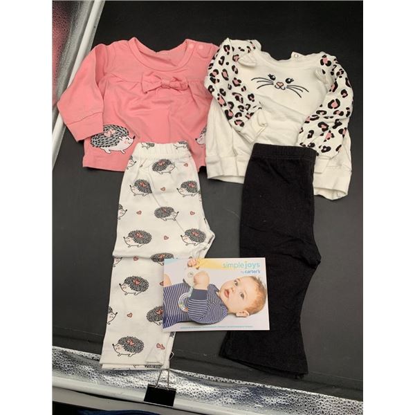 Lot of Baby Girl Clothing by Simple Joys and Bundles