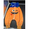 Image 1 : Mickey Pumpkin-Themed Sleeveless Toddler Jumpsuit with Zipper Closure