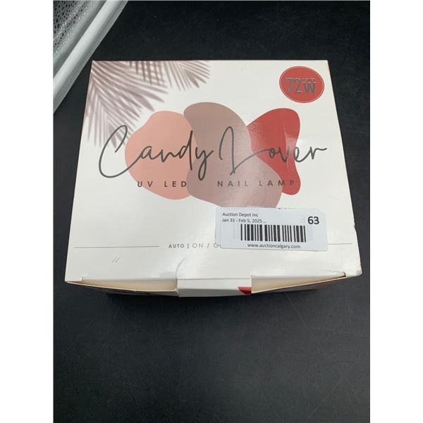 Candy Lover 72W UV LED Nail Lamp with 2-in-1 Functionality