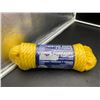Image 1 : Yellow 3-Strand Polypropylene Twisted Rope .5in x 50ft