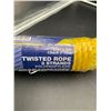 Image 2 : Yellow 3-Strand Polypropylene Twisted Rope .5in x 50ft