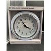 Image 1 : Kiera Grace 10-Inch Wall Clock in White Finish