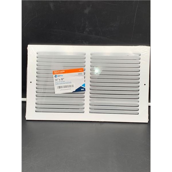 EZ-FLO 14″ x 8″ White Powder-Coated Steel Return Grille