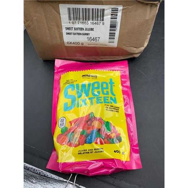 Sweet Sixteen Jujube Candy Pack by Mondoux,6 x 400g