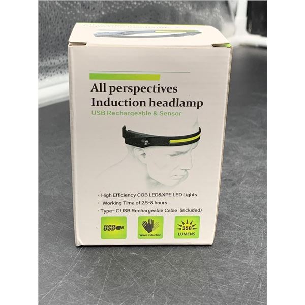 All Perspectives Induction Headlamp with USB Rechargeable Sensor